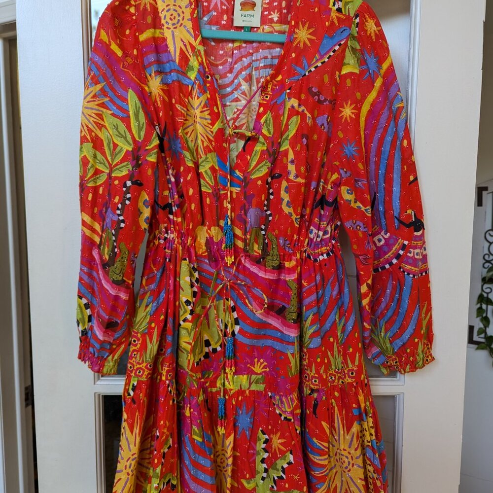 FARM Rio Magic Forest Mini Dress - L